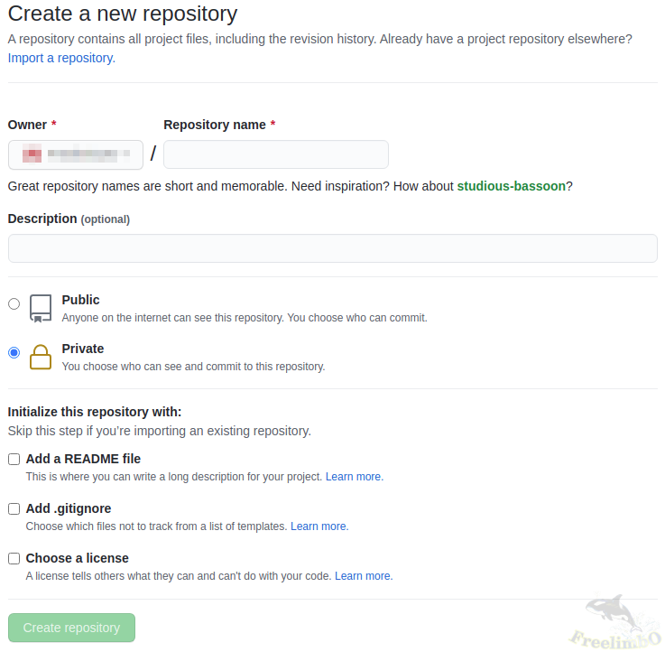 Create repository